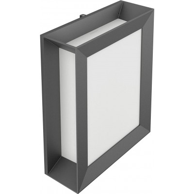 69,95 € Free Shipping | Outdoor wall light Philips 6W Square Shape 27×21 cm. Terrace, garden and public space. Metal casting. Anthracite Color