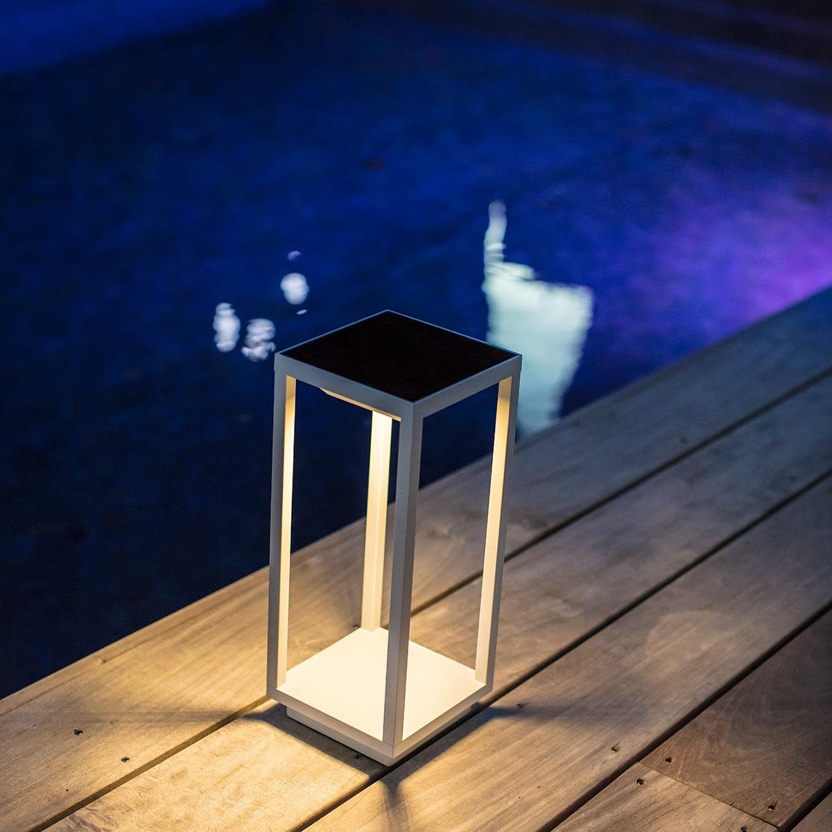102,95 € Envio grátis | Farol luminoso 38×17 cm. Alumínio. Cor branco