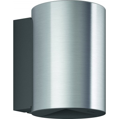 Aplique de parede ao ar livre Philips 4W 14×13 cm. LED bidirecional Aço inoxidável e metais. Cor cinza