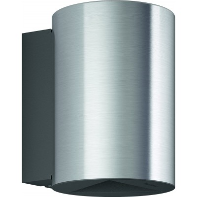Outdoor wall light Philips 4W Cylindrical Shape 14×13 cm. Bidirectional LED Terrace, garden and public space. Stainless steel and Metal casting. Gray Color