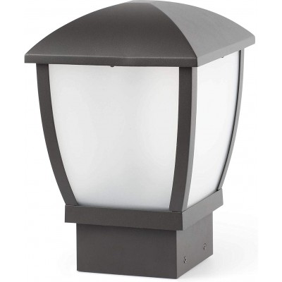 123,95 € Free Shipping | Outdoor lamp 15W Rectangular Shape 34×23 cm. Terrace, garden and public space. Classic Style. Aluminum, Metal casting and Polycarbonate. Gray Color
