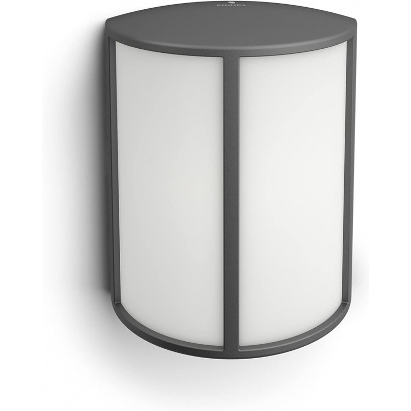 67,95 € Free Shipping | Outdoor wall light Philips 25×18 cm. Aluminum. Anthracite Color