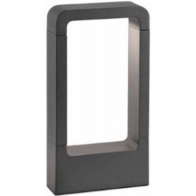 138,95 € Free Shipping | Luminous beacon 5W Rectangular Shape 30×16 cm. Terrace, garden and public space. Aluminum, Crystal and Metal casting. Gray Color