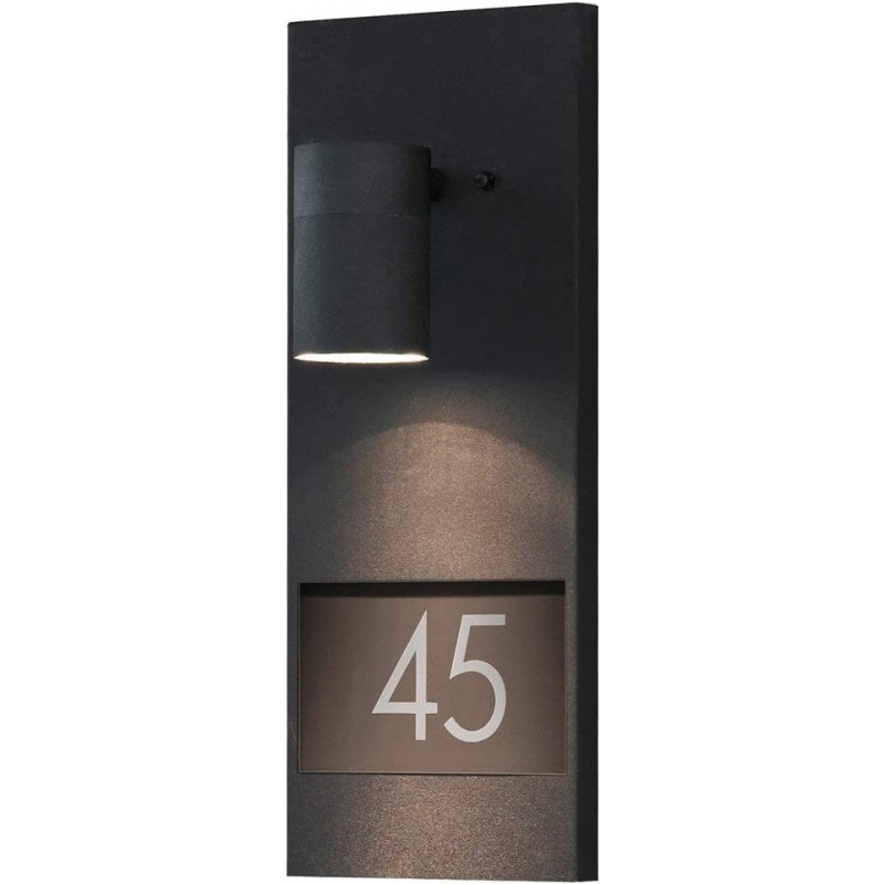 95,95 € Free Shipping | Outdoor wall light 35W Rectangular Shape 41×16 cm. Terrace, garden and public space. Modern Style. Aluminum and Metal casting. Black Color