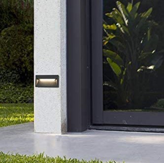 89,95 € Envoi gratuit | Luminaire encastré 9W 20×11 cm. LED Aluminium et polycarbonate. Couleur gris