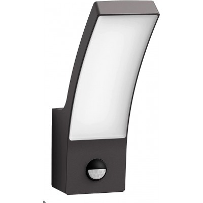117,95 € Free Shipping | Outdoor wall light Philips 12W Rectangular Shape 24×16 cm. LED with sensor Terrace, garden and public space. Modern Style. Stainless steel. Anthracite Color