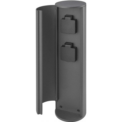 107,95 € Envio grátis | Equipamentos de iluminação 42×12 cm. Base do conector para plugues Alumínio. Cor preto