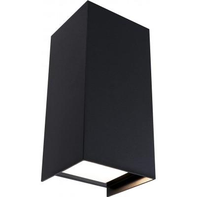 91,95 € Free Shipping | Outdoor wall light 12W 3000K Warm light. Rectangular Shape 22×10 cm. Bidirectional LED Terrace, garden and public space. Classic Style. Aluminum. Anthracite Color