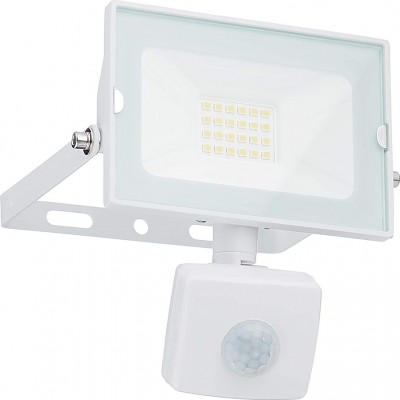 68,95 € Free Shipping | Flood and spotlight 20W Rectangular Shape 13×11 cm. LED with motion detector Terrace, garden and public space. Aluminum. White Color
