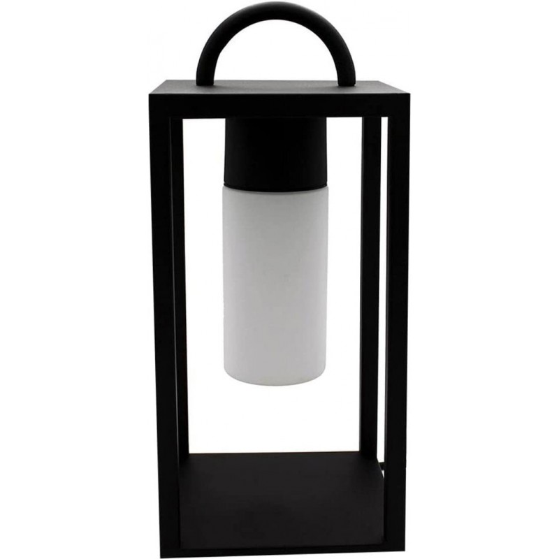 106,95 € Envío gratis | Lámpara de exterior Forma Rectangular 47×22 cm. Terraza, jardín y espacio público. Metal. Color negro