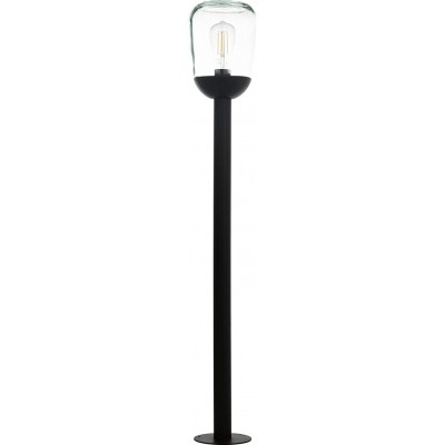 88,95 € Free Shipping | Luminous beacon Eglo 60W 99×16 cm. Terrace, garden and public space. Retro and vintage Style. Aluminum, Crystal and Glass. Black Color