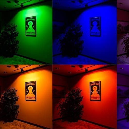 85,95 € Spedizione Gratuita | Proiettore da esterno 100W 28×21 cm. Faretto a led. RGB multicolore Colore nero