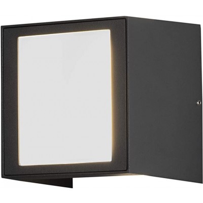 131,95 € Free Shipping | Outdoor wall light 3W Cubic Shape 15×14 cm. Bidirectional light output Terrace, garden and public space. Acrylic and Aluminum. Black Color