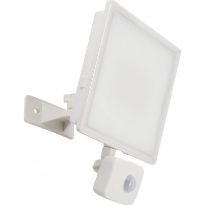 69,95 € Free Shipping | Flood and spotlight 50W Square Shape 22×20 cm. Adjustable LED. Movement detector Terrace, garden and public space. Modern Style. White Color