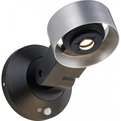 68,95 € Free Shipping | Outdoor wall light 8W 23×14 cm. Acrylic and aluminum. Black Color