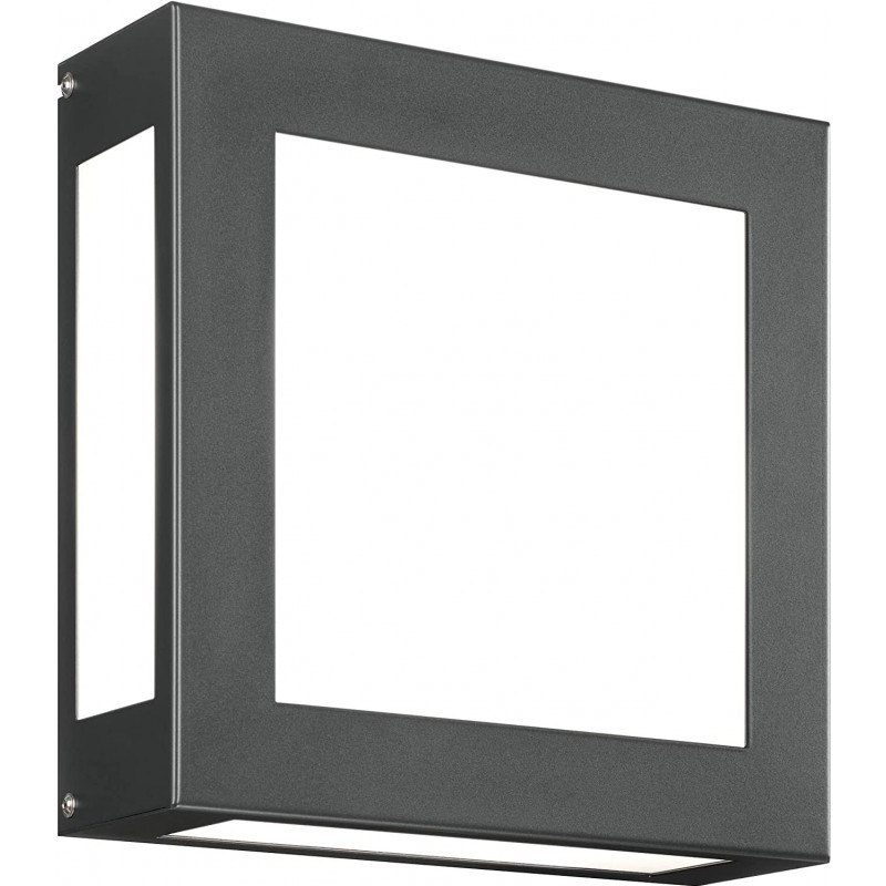 85,95 € Free Shipping | Flood and spotlight Square Shape 30×30 cm. Terrace, garden and public space. Stainless steel and Aluminum. Anthracite Color