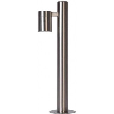 72,95 € Free Shipping | Luminous beacon 5W Cylindrical Shape Ø 6 cm. LED Terrace, garden and public space. Modern Style. Metal casting. Plated chrome Color
