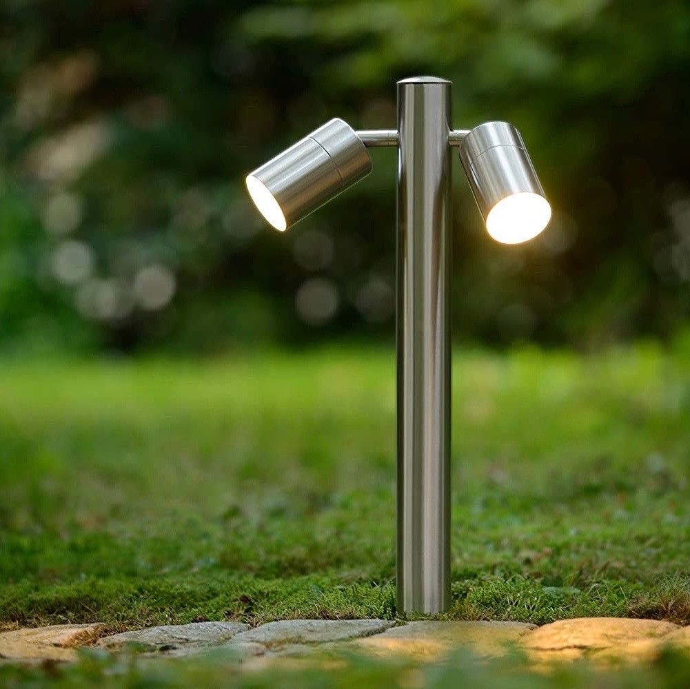 73,95 € Envio grátis | Farol luminoso 10W Ø 6 cm. Refletor LED duplo ajustável Metais. Cor cromado