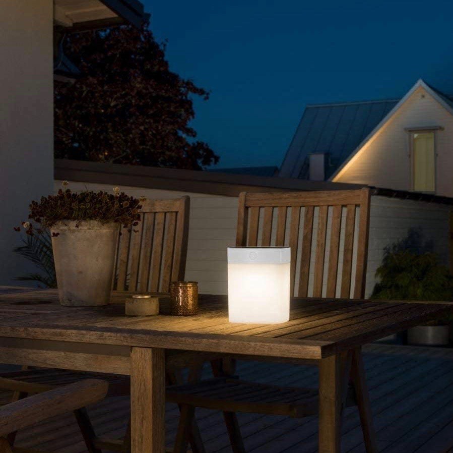 69,95 € Free Shipping | Furniture with lighting 16×13 cm. Solar recharge White Color