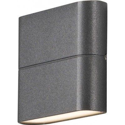 95,95 € Free Shipping | Outdoor wall light 6W Rectangular Shape 11×9 cm. Bidirectional light output Terrace, garden and public space. Acrylic, Aluminum and Glass. Anthracite Color