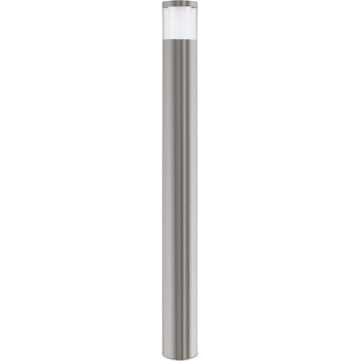 96,95 € Envio grátis | Farol luminoso Eglo 4W Forma Cilíndrica 105×11 cm. Terraço, jardim e espaço publico. Estilo moderno. Aço. Cor prata