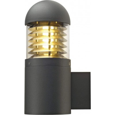 Настенный светильник для улицы 24W Цилиндрический Форма 32×19 cm. LED Терраса, сад и публичное место. Поликарбонат. Антрацит Цвет