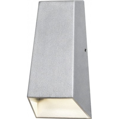 Flood and spotlight 3W 17×9 cm. Bidirectional light output Aluminum, crystal and metal casting. Silver Color