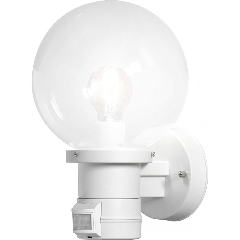 148,95 € Free Shipping | Outdoor wall light Spherical Shape 31×22 cm. Terrace, garden and public space. PMMA and Glass. White Color