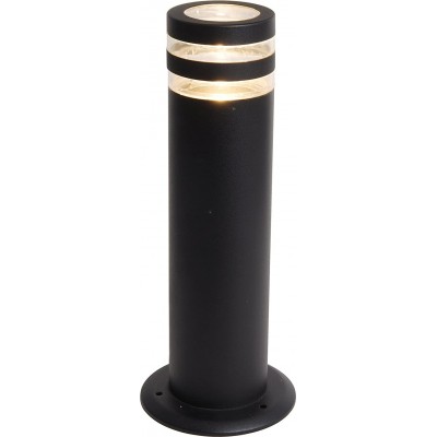 Baliza luminosa 35W 40×16 cm. Metal. Color negro