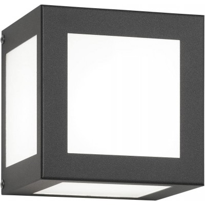 115,95 € Free Shipping | Outdoor wall light 75W Cubic Shape 20×20 cm. Terrace, garden and public space. Classic Style. Stainless steel. Black Color