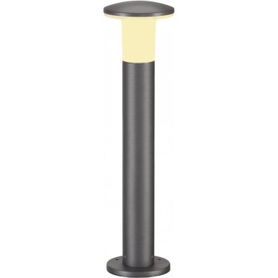 Luminous beacon 24W Cylindrical Shape 75×17 cm. Terrace, garden and public space. Modern Style. Aluminum and Polycarbonate. Gray Color