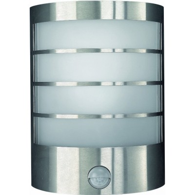 Lâmpada de exterior Philips Forma Cilíndrica 24×18 cm. LED com sensor de movimento Terraço, jardim e espaço publico. Alumínio. Cor cinza