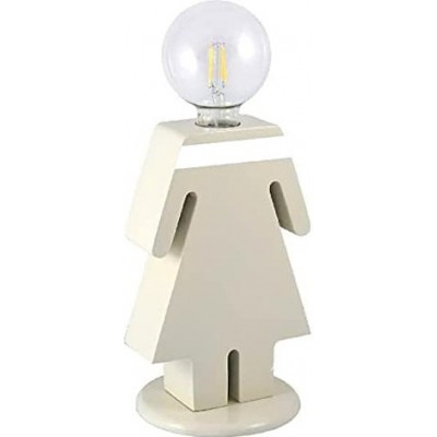 64,95 € Free Shipping | Outdoor lamp 100W 26×16 cm. Human shaped design Terrace, garden and public space. Wood. White Color