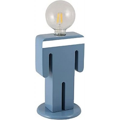 64,95 € Free Shipping | Outdoor lamp 100W 26×15 cm. Human shaped design Terrace, garden and public space. Wood. Blue Color