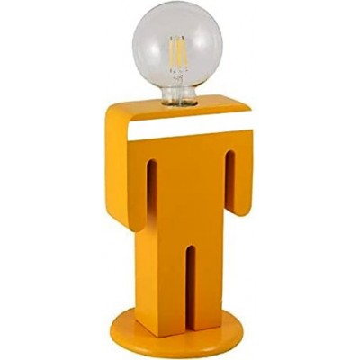 64,95 € Free Shipping | Outdoor lamp 100W 26×15 cm. Human shaped design Terrace, garden and public space. Wood. Orange Color