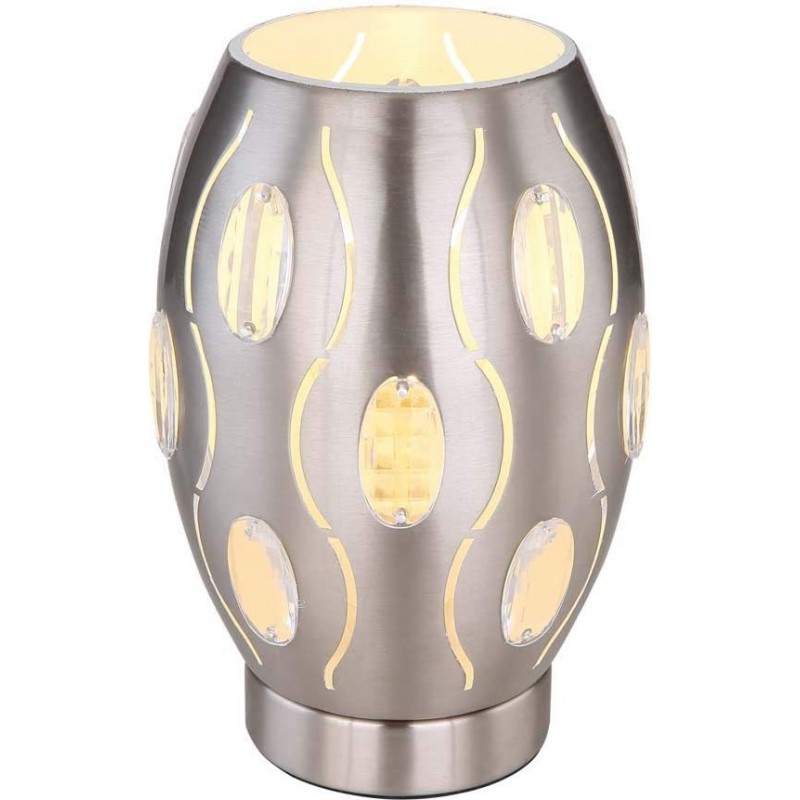 109,95 € Free Shipping | Outdoor lamp 40W Cylindrical Shape Ø 5 cm. Terrace, garden and public space. Crystal and Metal casting. Gray Color
