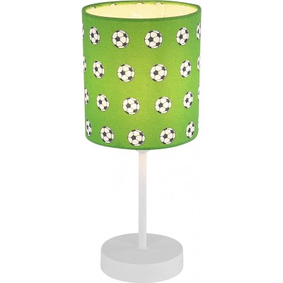 Lampe de table Façonner Cylindrique Ø 5 cm. Tulipe Salle, salle à manger et chambre. Couleur vert