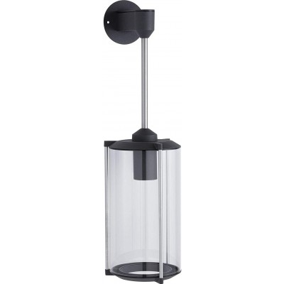 122,95 € Free Shipping | Outdoor wall light 60W Cylindrical Shape 54×17 cm. Kitchen, terrace and garden. Retro Style. Crystal. Black Color