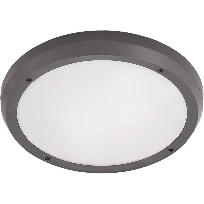 44,95 € Free Shipping | Indoor ceiling light 40W Round Shape 30×30 cm. Terrace, garden and public space. Modern Style. PMMA. Gray Color