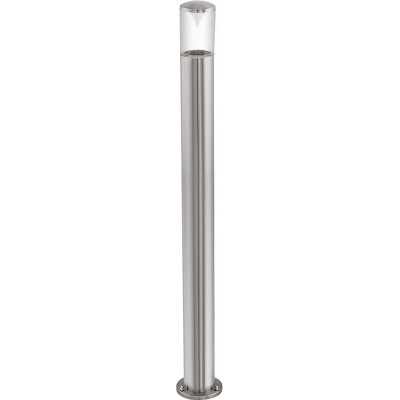 Luminous beacon Eglo 3W Cylindrical Shape 100×8 cm. Terrace, garden and public space. Modern Style. Stainless steel. Gray Color