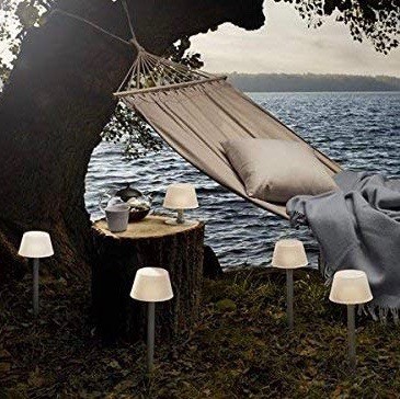 129,95 € Бесплатная доставка | Светящийся маяк 1W 38×13 cm. Солнечная подзарядка. Крепление к земле кольями Алюминий и стекло. Белый Цвет