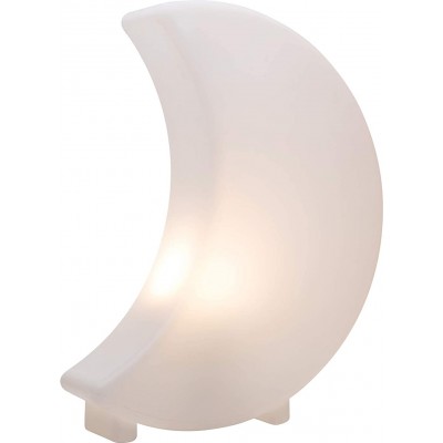 Lámpara de sobremesa 9W 43×38 cm. Diseño de luna Salón, dormitorio y vestíbulo. PMMA. Color blanco