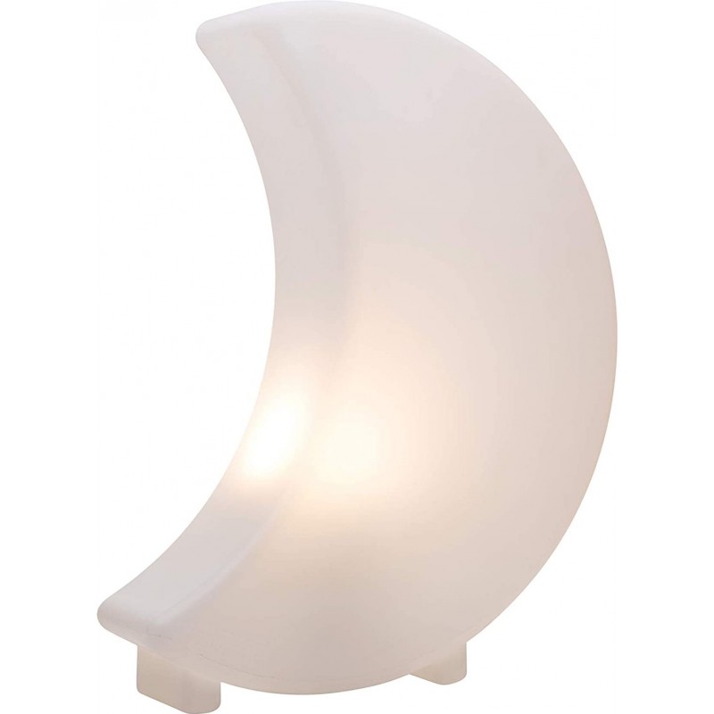103,95 € Envío gratis | Lámpara de sobremesa 9W 43×38 cm. Diseño de luna Salón, dormitorio y vestíbulo. PMMA. Color blanco