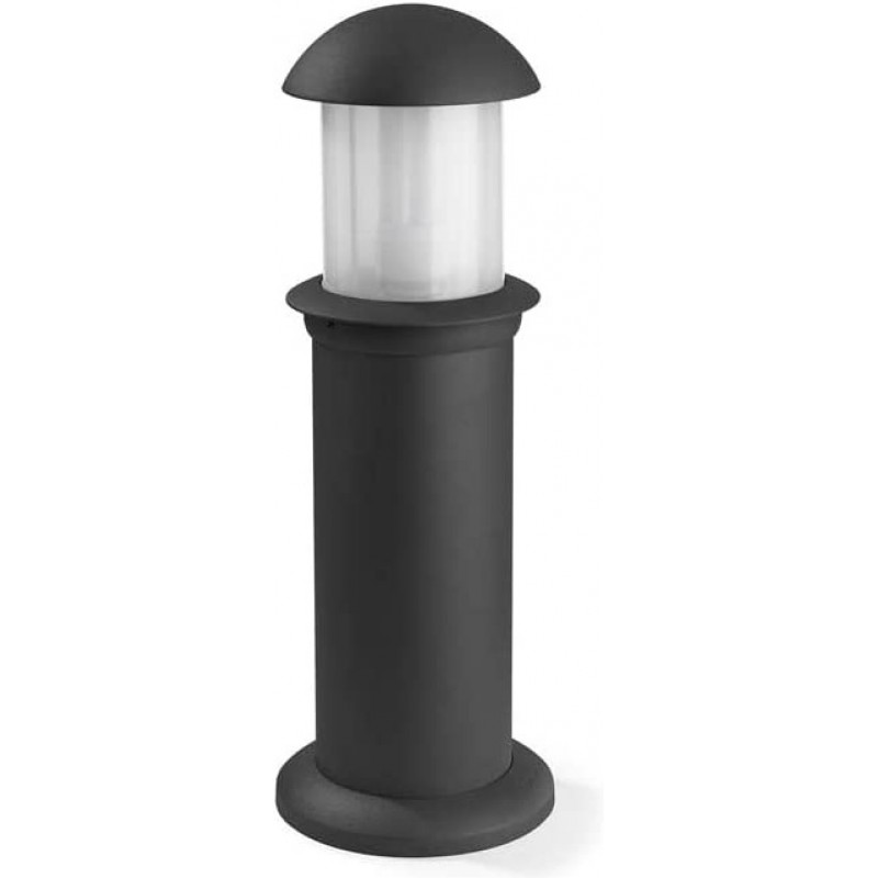 55,95 € Free Shipping | Luminous beacon 100W Cylindrical Shape 50×17 cm. Terrace, garden and public space. Classic Style. Metal casting and Polycarbonate. Gray Color
