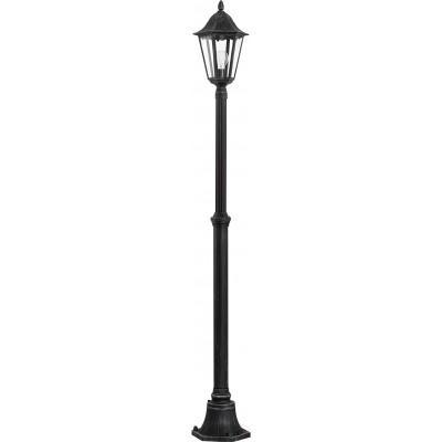 179,95 € Kostenloser Versand | Strassenlicht Eglo 60W 200×23 cm. Aluminium und kristall. Schwarz Farbe