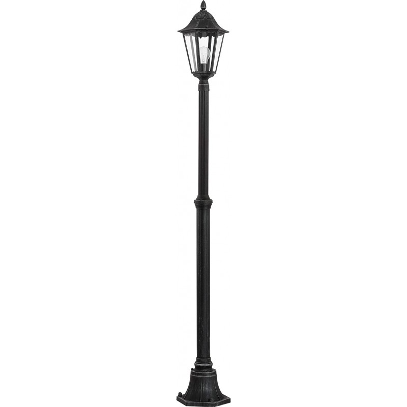 179,95 € Kostenloser Versand | Strassenlicht Eglo 60W 200×23 cm. Aluminium und kristall. Schwarz Farbe