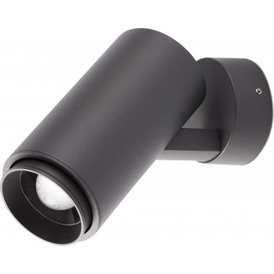 119,95 € Free Shipping | Flood and spotlight 9W Cylindrical Shape 8 cm. Terrace, garden and public space. Aluminum. Black Color