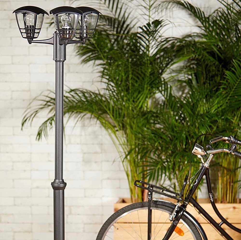 209,95 € Spedizione Gratuita | Lampione Philips 60W 184×48 cm. Tripla messa a fuoco Alluminio e pmma. Colore nero
