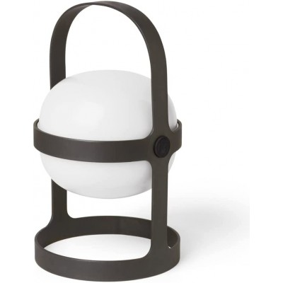 143,95 € Free Shipping | Outdoor lamp Spherical Shape 26×15 cm. Grab handle Terrace, garden and public space. Steel, PMMA and Metal casting. Black Color
