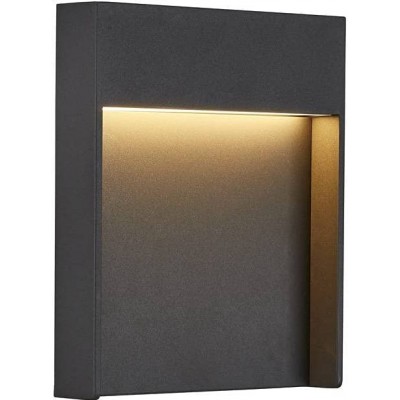 149,95 € Free Shipping | Outdoor wall light 14W 3000K Warm light. Square Shape 23×18 cm. Terrace, garden and public space. Aluminum. Anthracite Color